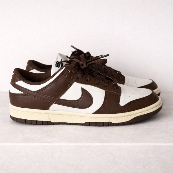 Nike Dunk Low Brown White Cacao Wow Sail Sneakers DD1503-124 Size 8.5 Women